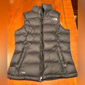 The North Face Black Aconcagua 700 Fill Goose Down Puffer Vest.
